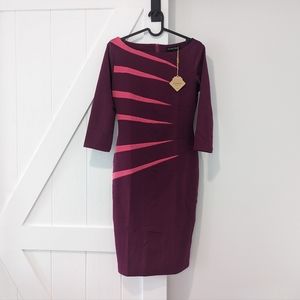 BNWT Magenta/Pink Knee Length Dress